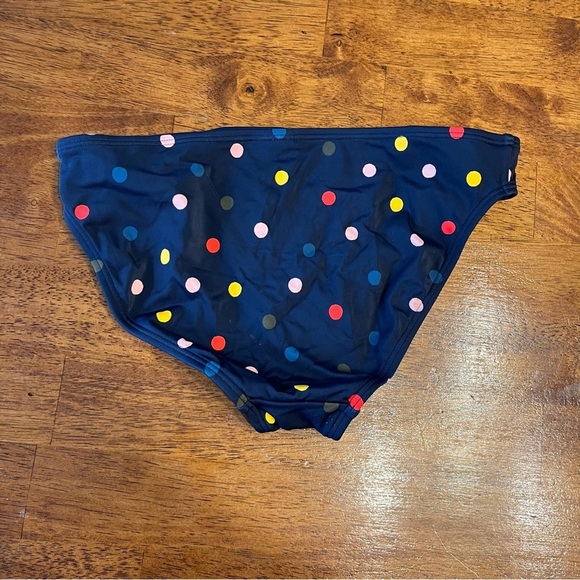 Boden women’s navy multicolor polka dot swimsuit bottom bikini size 2 - Picture 3 of 3